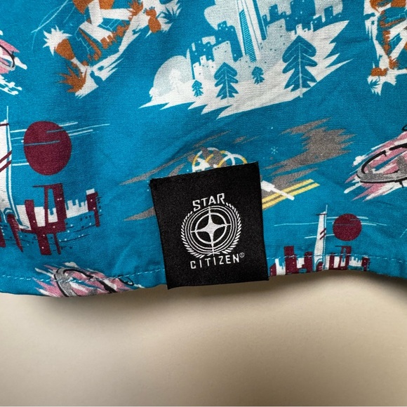 RSI “Ports of Stanton “ XL button down shirt. 100% cotton - Picture 8 of 9